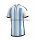 Argentinië Heren Shirt met Bedrukking Thuis WK 2022 Korte Mouw