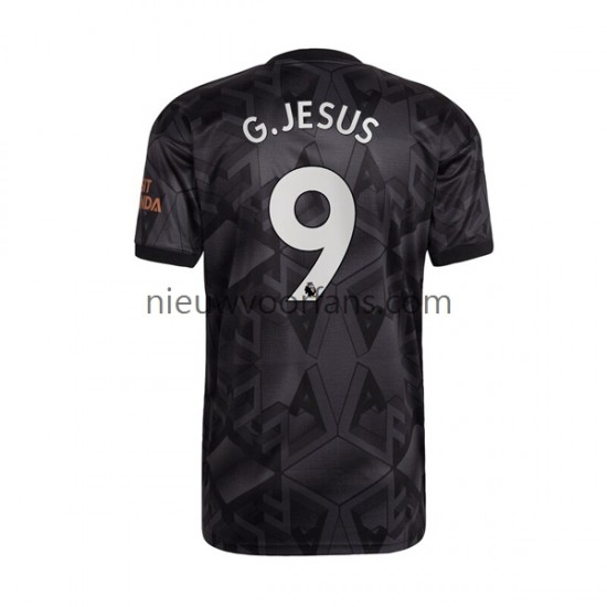 Arsenal Heren Shirt met Bedrukking Gabriel Jesus 9 Uit 2022-2023 Korte Mouw