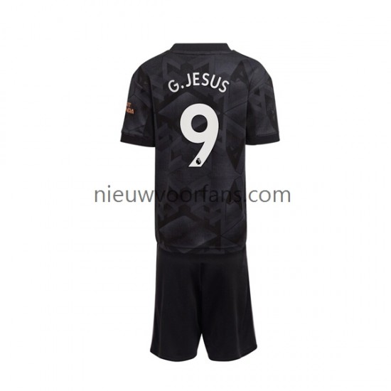 Arsenal Kind Shirt met Bedrukking Gabriel Jesus 9 Uit 2022-2023 Korte Mouw