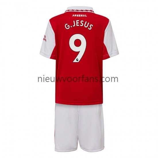 Arsenal Kind Shirt met Bedrukking Gabriel Jesus 9 Thuis 2022-2023 Korte Mouw