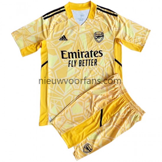 Arsenal Kind Shirt met Bedrukking Doelman Thuis 2022-2023 Korte Mouw