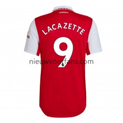 Arsenal Heren Shirt met Bedrukking Lacazette 9 Thuis 2022-2023 Korte Mouw