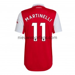 Arsenal Heren Shirt met Bedrukking Martinelli 11 Thuis 2022-2023 Korte Mouw