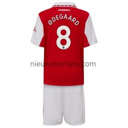 Arsenal Kind Shirt met Bedrukking Odegaard 8 Thuis 2022-2023 Korte Mouw