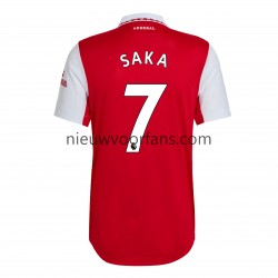 Arsenal Heren Shirt met Bedrukking Saka 7 Thuis 2022-2023 Korte Mouw