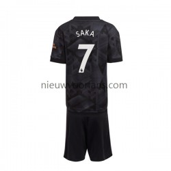 Arsenal Kind Shirt met Bedrukking Saka 7 Uit 2022-2023 Korte Mouw