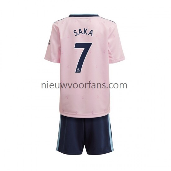 Arsenal Kind Shirt met Bedrukking Saka 7 Derde 2022-2023 Korte Mouw