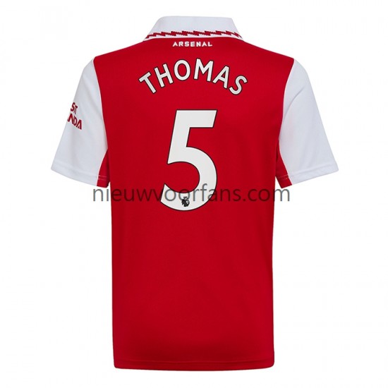 Arsenal Heren Shirt met Bedrukking Thomas Partey 5 Thuis 2022-2023 Korte Mouw