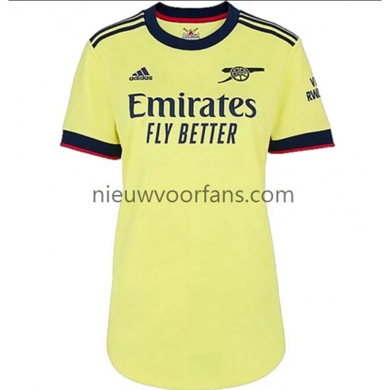 Arsenal Dames Shirt met Bedrukking Uit 2021-2022 Korte Mouw