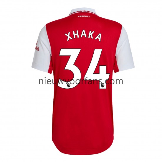 Arsenal Heren Shirt met Bedrukking Xhaka 34 Thuis 2022-2023 Korte Mouw