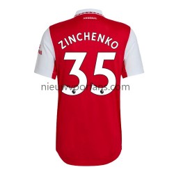 Arsenal Heren Shirt met Bedrukking Zinchenko 35 Thuis 2022-2023 Korte Mouw