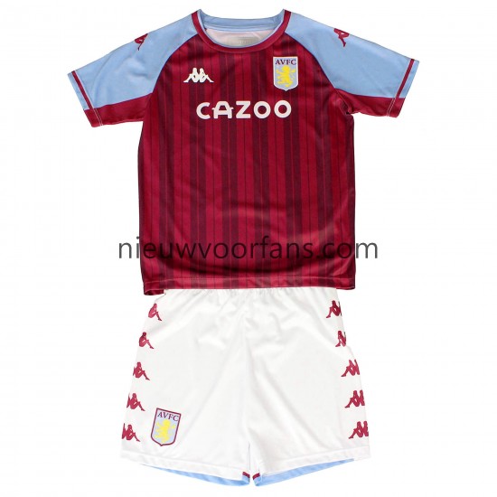 Aston Villa Kind Shirt met Bedrukking Thuis 2021-2022 Korte Mouw