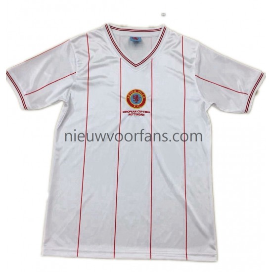 Aston Villa Heren Shirt met Bedrukking 1982 Retro Uit Korte Mouw