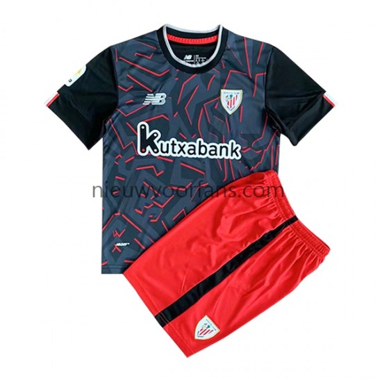 Athletic Bilbao Kind Shirt met Bedrukking Uit 2022-2023 Korte Mouw