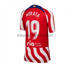 Atlético Madrid Heren Shirt met Bedrukking Alvaro Morata 19 Thuis 2022-2023 Korte Mouw