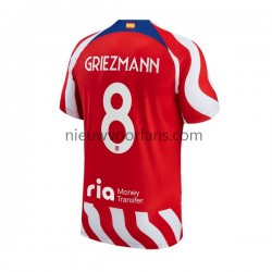 Atlético Madrid Heren Shirt met Bedrukking Antoine Griezmann 8 Thuis 2022-2023 Korte Mouw