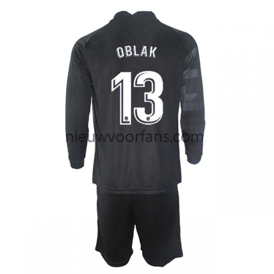 Atlético Madrid Kind Shirt met Bedrukking Doelman Jan Oblak 13 Uit 2021-2022 Lange Mouw