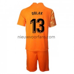 Atlético Madrid Kind Shirt met Bedrukking Doelman Jan Oblak 13 Thuis 2021-2022 Korte Mouw