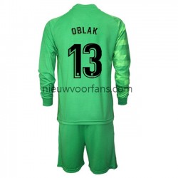 Atlético Madrid Kind Shirt met Bedrukking Doelman Jan Oblak 13 Derde 2021-2022 Lange Mouw