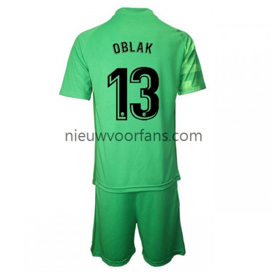 Atlético Madrid Kind Shirt met Bedrukking Doelman Jan Oblak 13 Derde 2021-2022 Korte Mouw