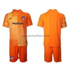Atlético Madrid Kind Shirt met Bedrukking Doelman Thuis 2021-2022 Korte Mouw