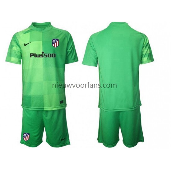 Atlético Madrid Kind Shirt met Bedrukking Doelman Derde 2021-2022 Korte Mouw