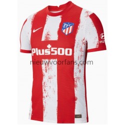 Atlético Madrid Heren Shirt met Bedrukking Thuis 2021-2022 Korte Mouw