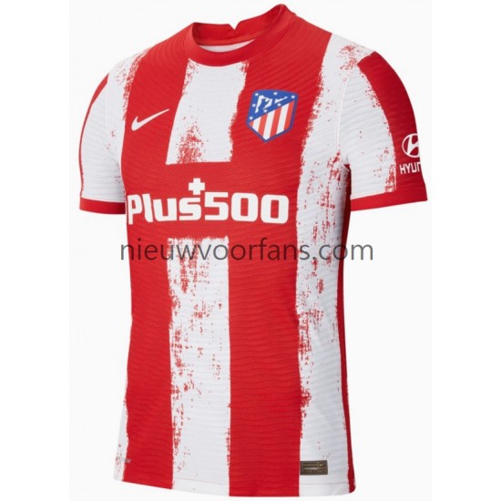 Atlético Madrid Heren Shirt met Bedrukking Thuis 2021-2022 Korte Mouw