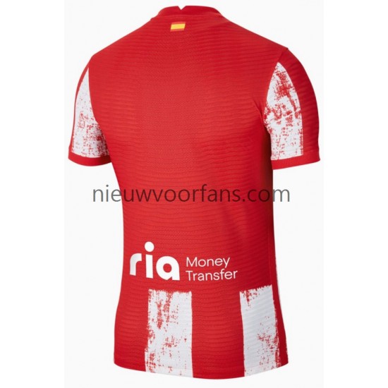Atlético Madrid Heren Shirt met Bedrukking Thuis 2021-2022 Korte Mouw