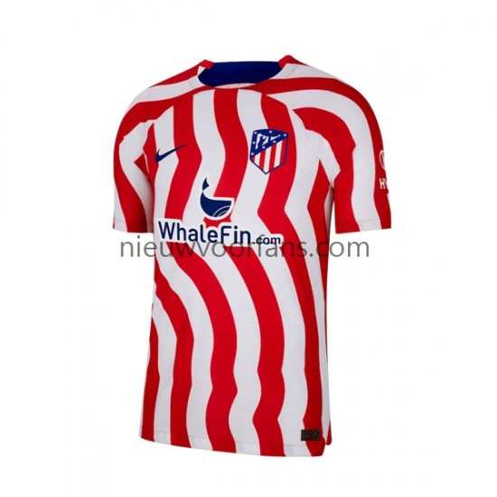 Atlético Madrid Heren Shirt met Bedrukking Thuis 2022-2023 Korte Mouw