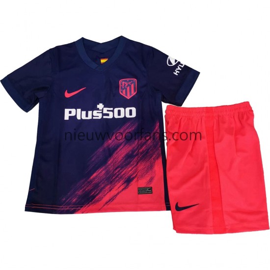 Atlético Madrid Kind Shirt met Bedrukking Uit 2021-2022 Korte Mouw