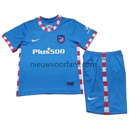 Atlético Madrid Kind Shirt met Bedrukking Derde 2021-2022 Korte Mouw