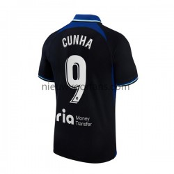 Atlético Madrid Heren Shirt met Bedrukking Matheus Cunha 9 Uit 2022-2023 Korte Mouw