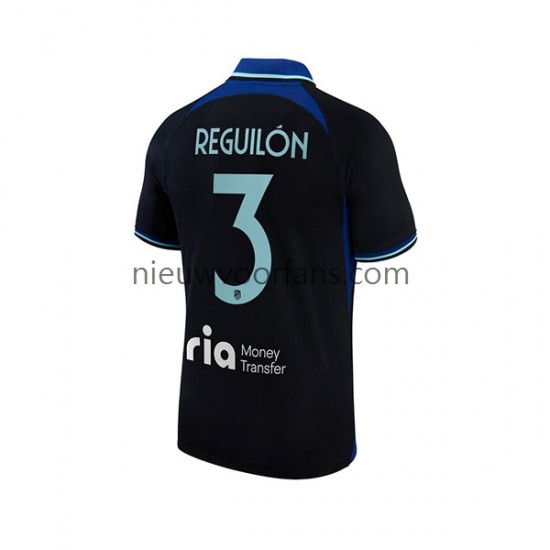 Atlético Madrid Heren Shirt met Bedrukking Sergio Reguilon 3 Uit 2022-2023 Korte Mouw