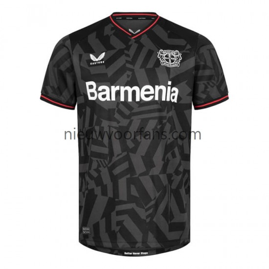 Bayer 04 Leverkusen Heren Shirt met Bedrukking Uit 2022-2023 Korte Mouw