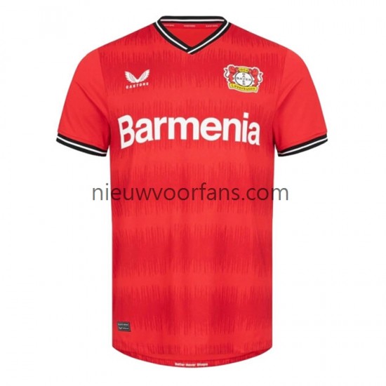 Bayer 04 Leverkusen Heren Shirt met Bedrukking Thuis 2022-2023 Korte Mouw