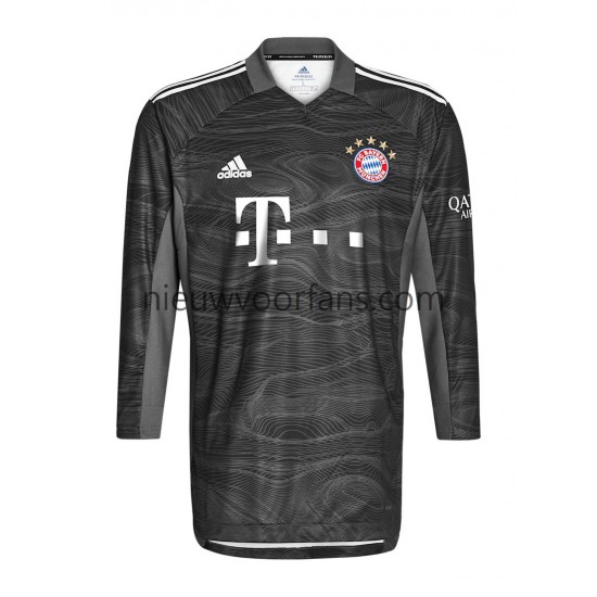 FC Bayern München Heren Shirt met Bedrukking Doelman Uit 2021-2022 Lange Mouw