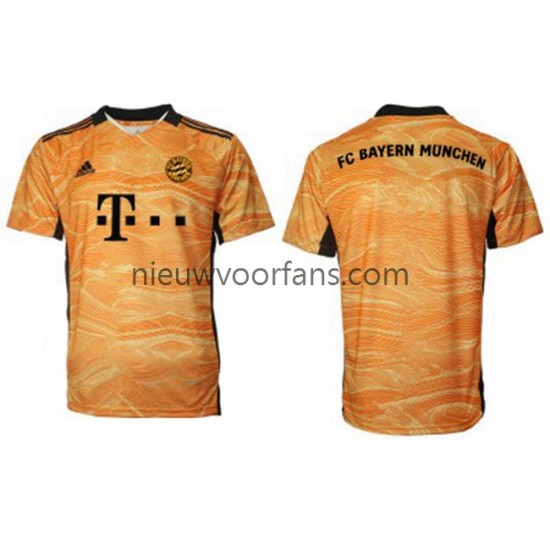 FC Bayern München Heren Shirt met Bedrukking Doelman Thuis 2021-2022 Korte Mouw