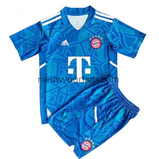 FC Bayern München Kind Shirt met Bedrukking Doelman Vierde 2022-2023 Korte Mouw