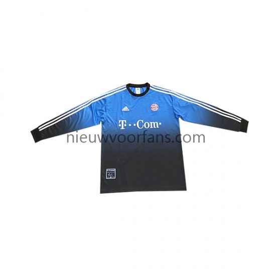 FC Bayern München Heren Shirt met Bedrukking Doelman Retro Thuis 2002-2003 Lange Mouw