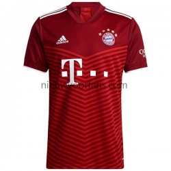 FC Bayern München Heren Shirt met Bedrukking Thuis 2021-2022 Korte Mouw