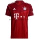 FC Bayern München Heren Shirt met Bedrukking Thuis 2021-2022 Korte Mouw
