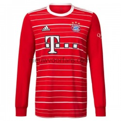 FC Bayern München Heren Shirt met Bedrukking Thuis 2022-2023 Lange Mouw