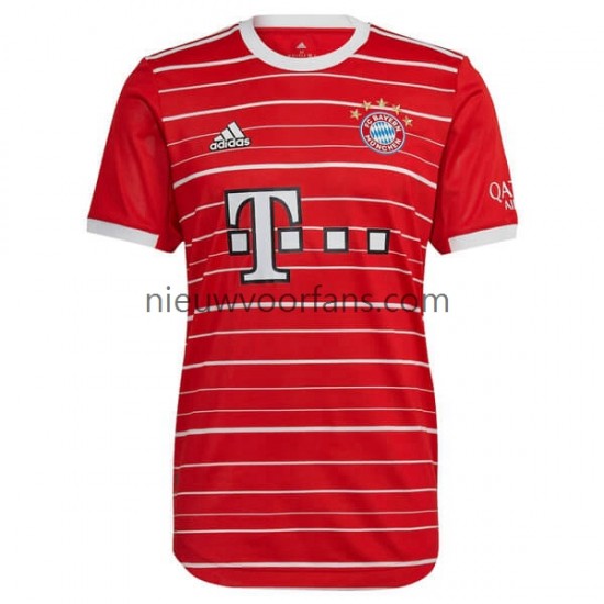 FC Bayern München Heren Shirt met Bedrukking Thuis 2022-2023 Korte Mouw