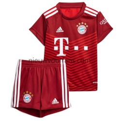 FC Bayern München Kind Shirt met Bedrukking Thuis 2021-2022 Korte Mouw