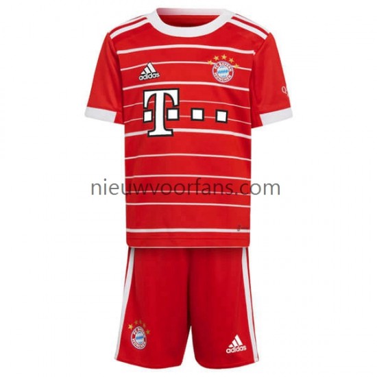 FC Bayern München Kind Shirt met Bedrukking Thuis 2022-2023 Korte Mouw