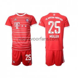 FC Bayern München Kind Shirt met Bedrukking Muller 25 Thuis 2022-2023 Korte Mouw