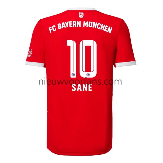 FC Bayern München Heren Shirt met Bedrukking Sane 10 Thuis 2022-2023 Korte Mouw