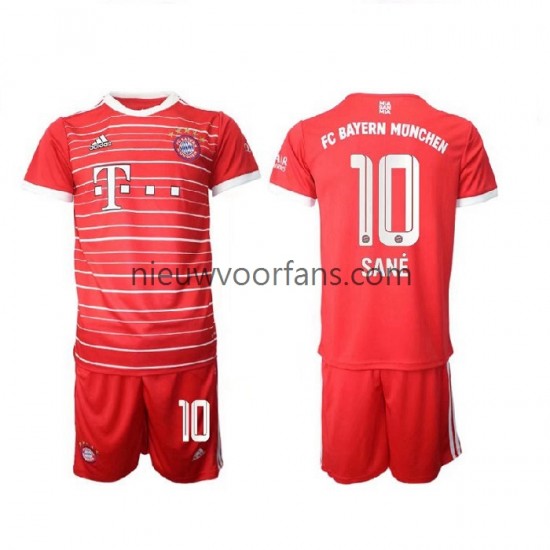 FC Bayern München Kind Shirt met Bedrukking Sane 10 Thuis 2022-2023 Korte Mouw