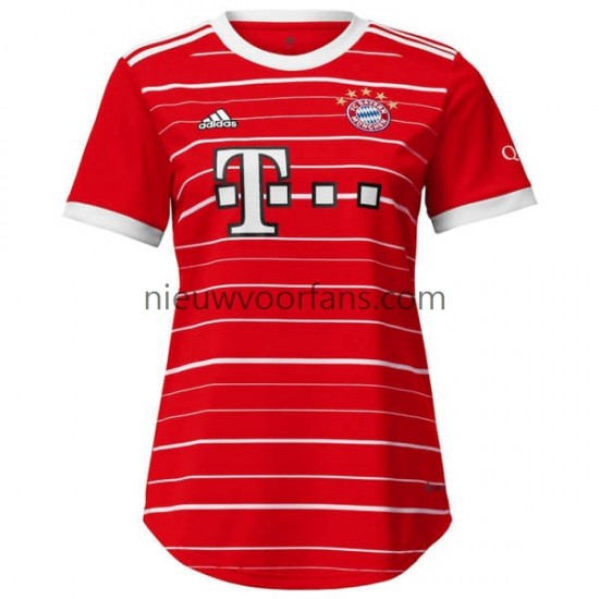 FC Bayern München Dames Shirt met Bedrukking Thuis 2022-2023 Korte Mouw